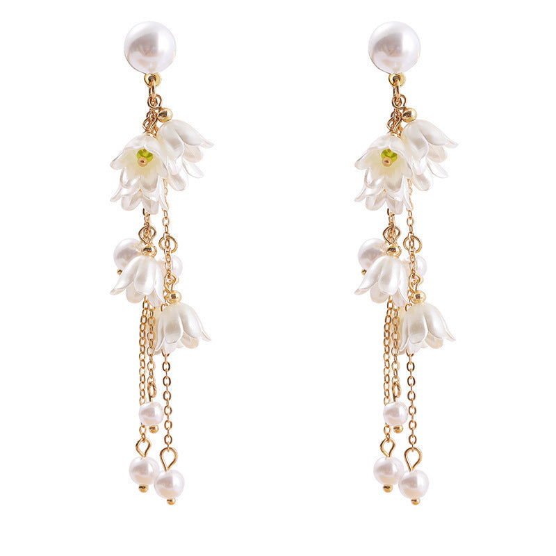 6 Set - Long tassel flower earrings (Unit price 48)