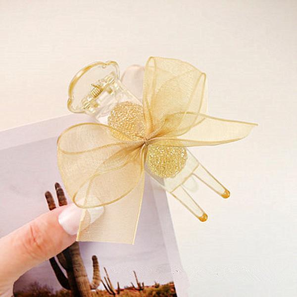 3 Pc - Sweet Bow, High-End Hair Clip, Feminine Hair Twist Clip (1 Pc Price - 36)