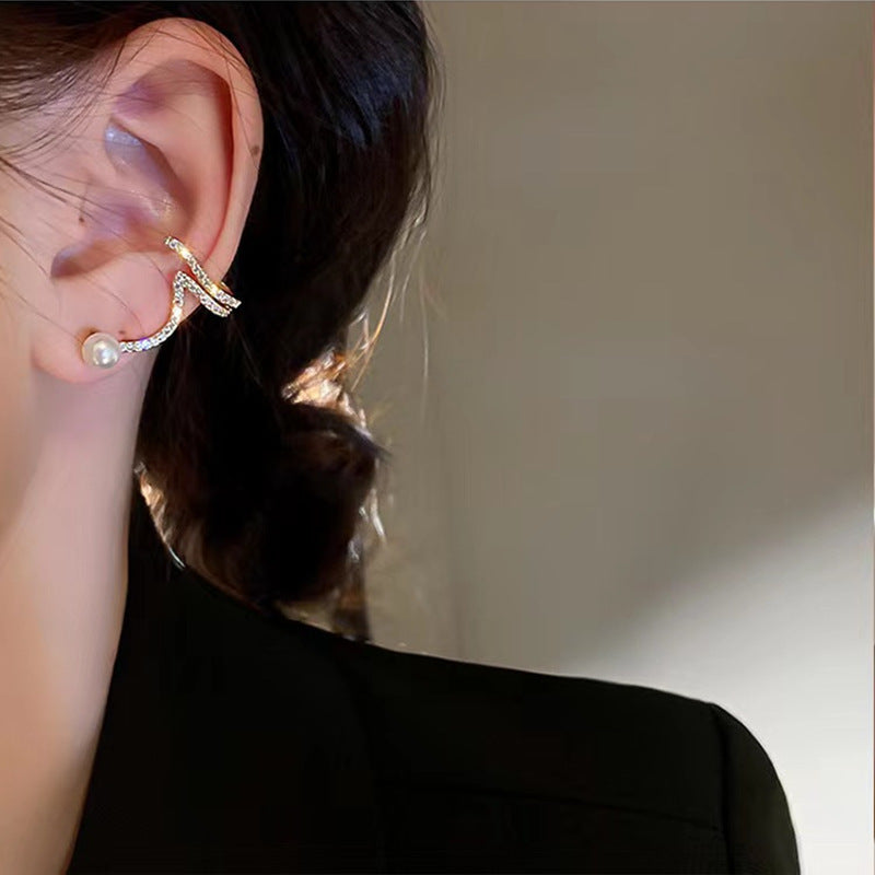 6 Pairs - Sparkling Diamond Snake-Shaped Earrings (1 Pair Price - 28)