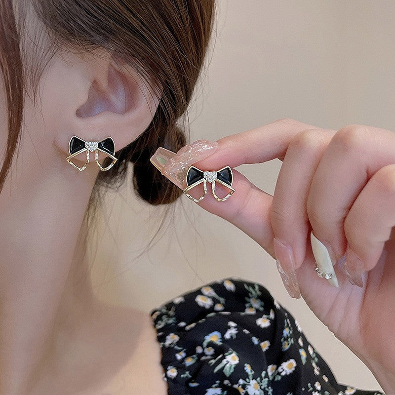 6 Pairs - Women Oil Drop Minimalist Small Stud Earrings (Mix Color) (1 Pair Price - 18)