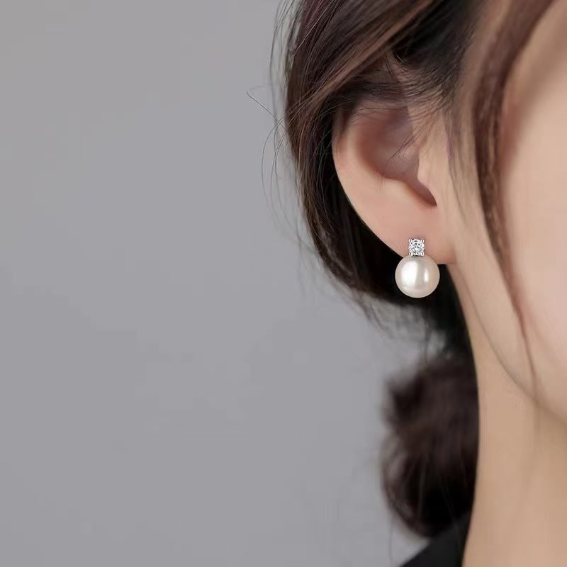 3 Pairs - Anti Tarnish Pearl Earring White Pearl (1 Pair Price - 58)