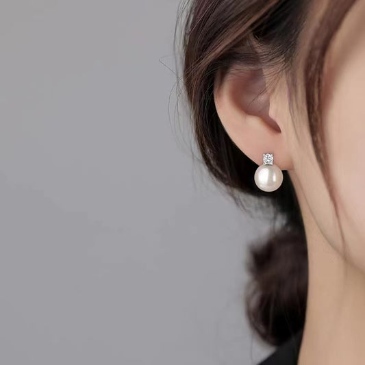 3 Pairs - Anti Tarnish Pearl Earring White Pearl (1 Pair Price - 58)