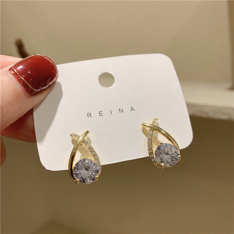 6 Set - Classic fashion diamond geometric earrings (1 Set price - 22)
