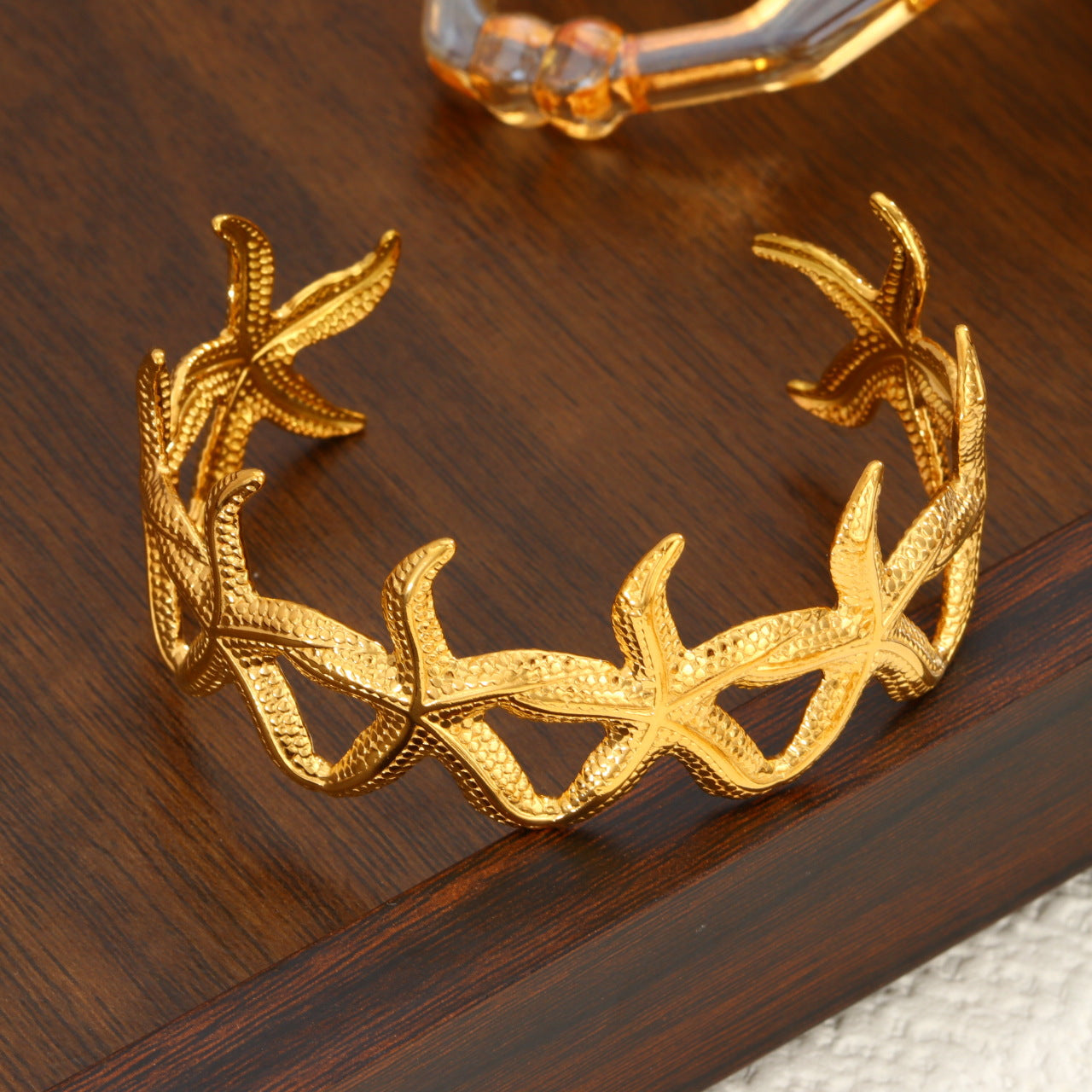 3 Pc - Anti Tarnish Starfish Bracelet gold (1 Pc Price - 175)