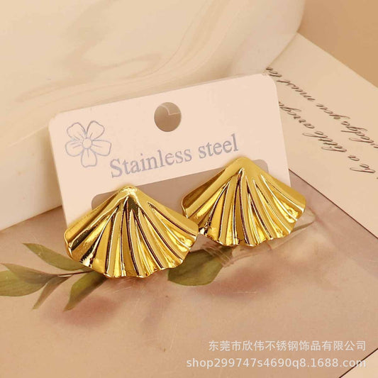 3 Pairs - Retro Geometric Oil-pressure Earrings (1 Pair Price - 44)