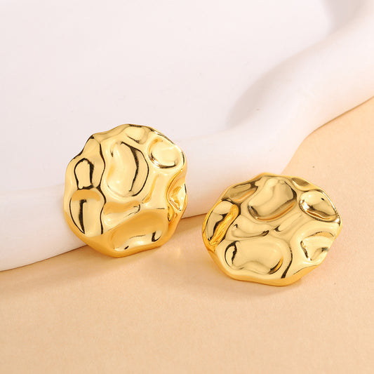 3 Pairs - Anti tarnish elegannt round earrings (1 Pair Price - 44)