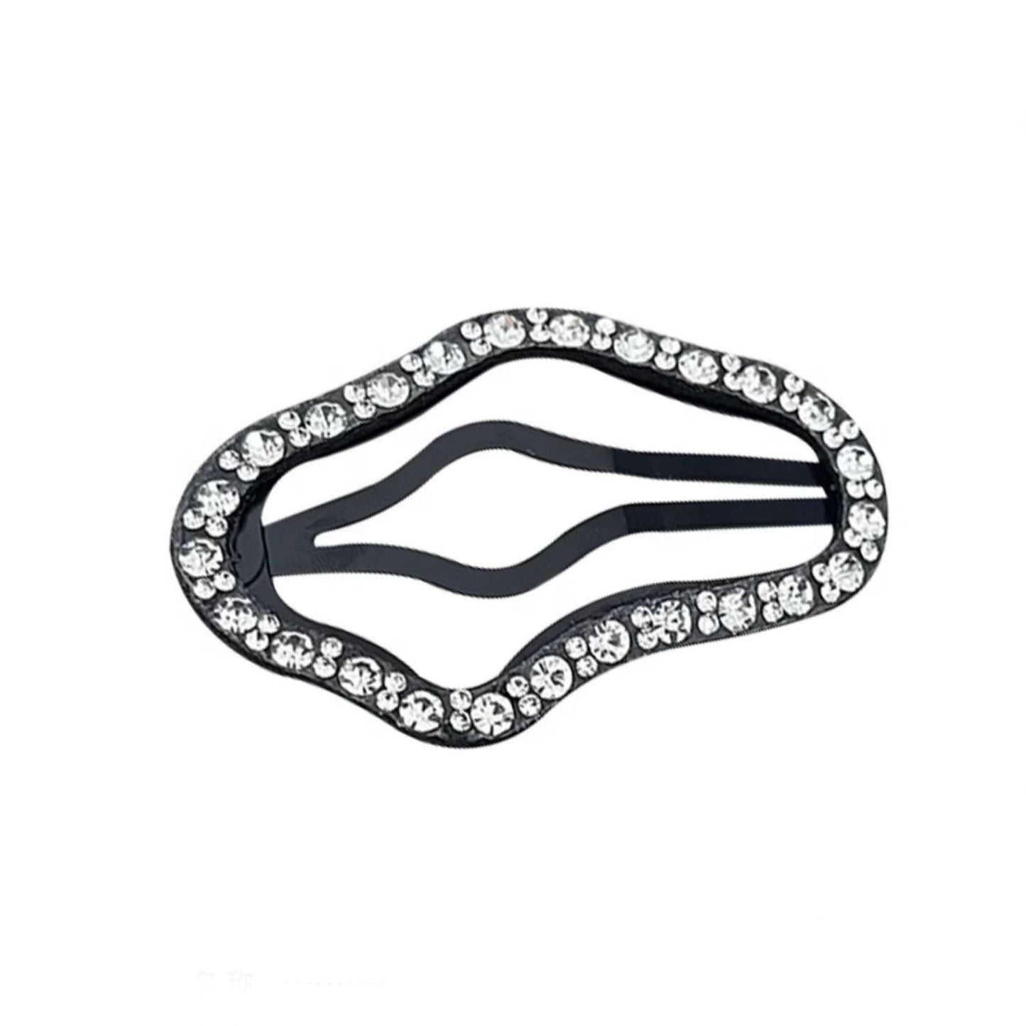 10 Pc - Rhinestone cloud hairpin (Mix Color) (Unit Price - 10)