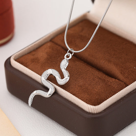 3 Pc - Spirit Snake Necklace - Silver (Unit Price - 75)