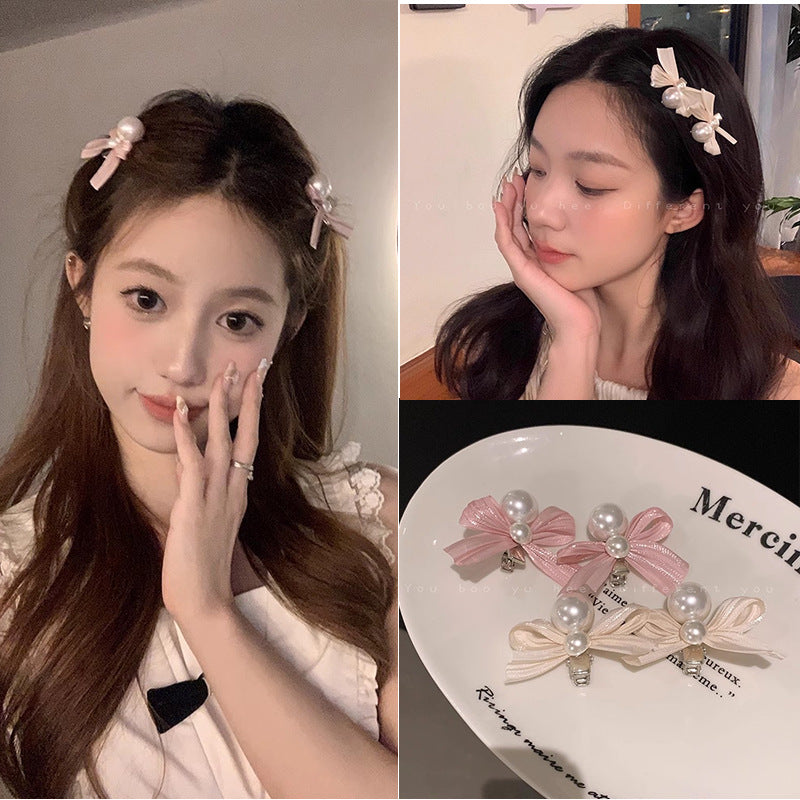 10 Pc - Pearl bow hairpin opp packing (1 Pc Price - 8)