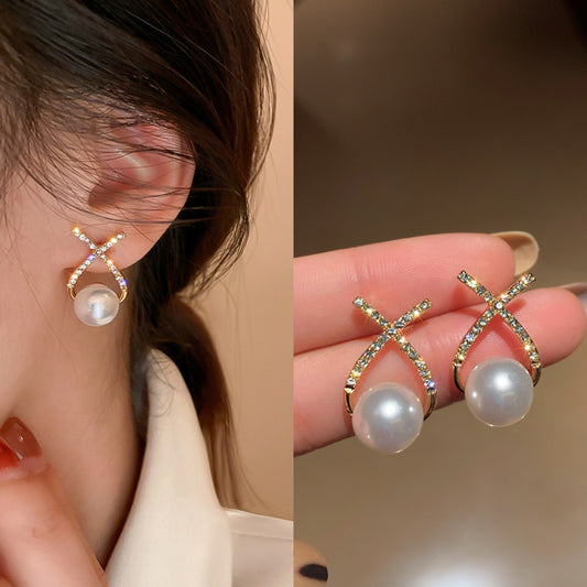 6 Set - High-end cross fashion earrings (Unit price 20)