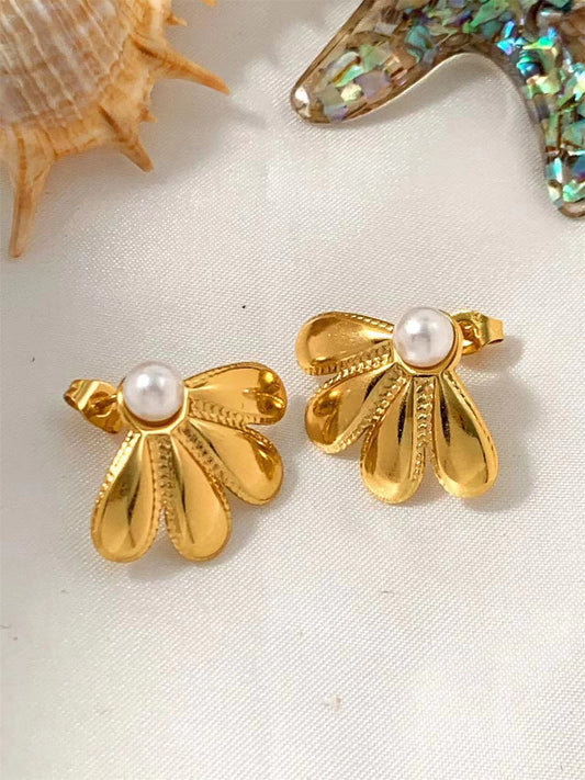 3 Pairs - Anti tarnish 4 leaf earrings (1 Pair Price - 64)