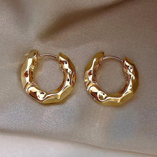 6 Set - Retro hoop earrings - Golden (1 Set price - 35)