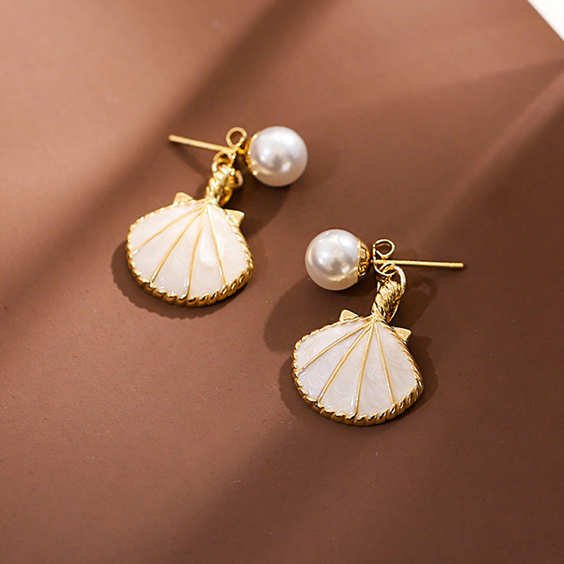 6 Set - Retro ocean style earrings - White (1 Set price - 27)