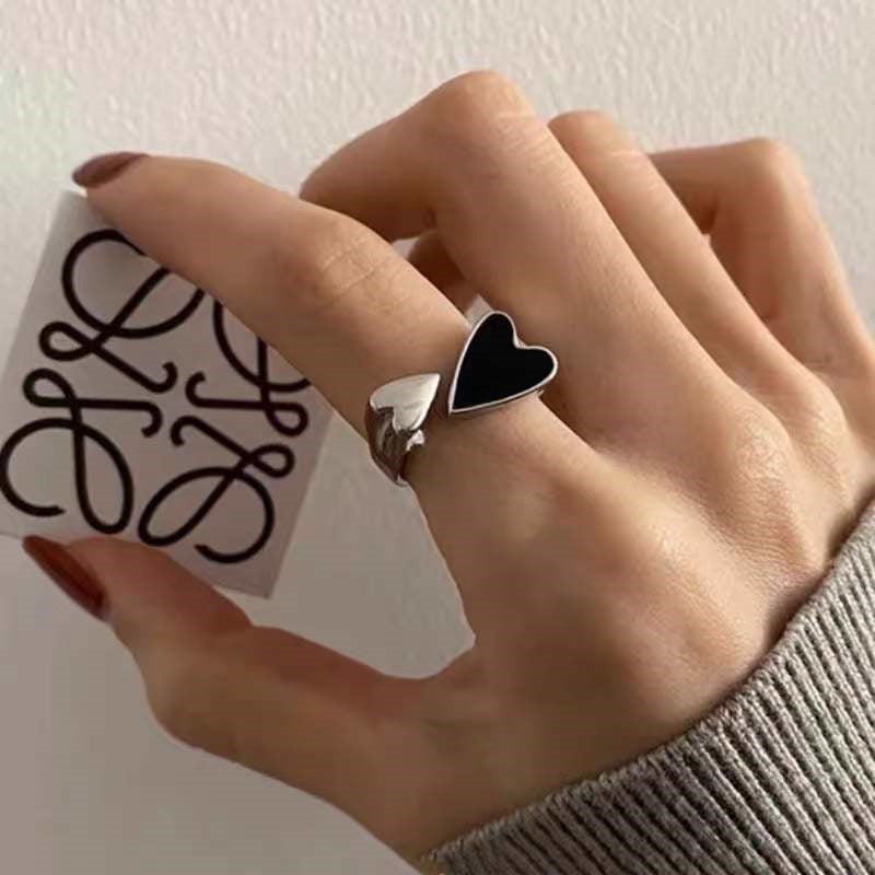6 Set - Black love ring (Unit price 13)