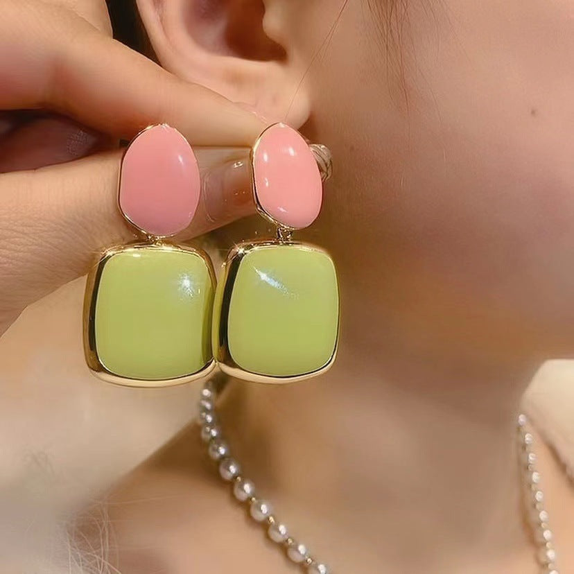 6 Set - Geometric earrings (Mix color) (Unit price 35)