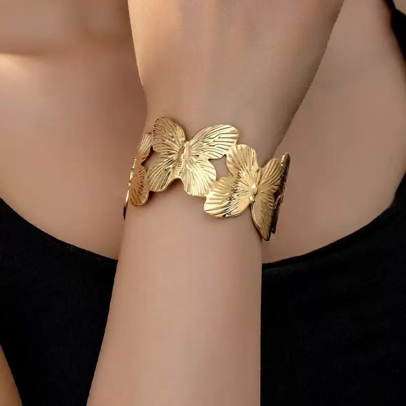 6 Pc - Golden Butterfly Bracelet (1 Pc Price - 46)