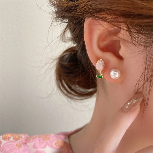 6 Set - Korean tulip fashion earring (Mix Color) (Unit price 19)