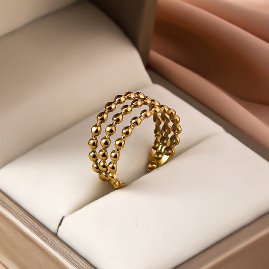 3 Pc - Three layer Ring - Golden (Unit Price - 60)