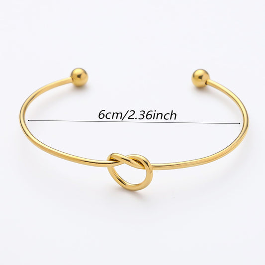 3 Pc - Love knotted bracelet - Golden (Unit Price - 75)