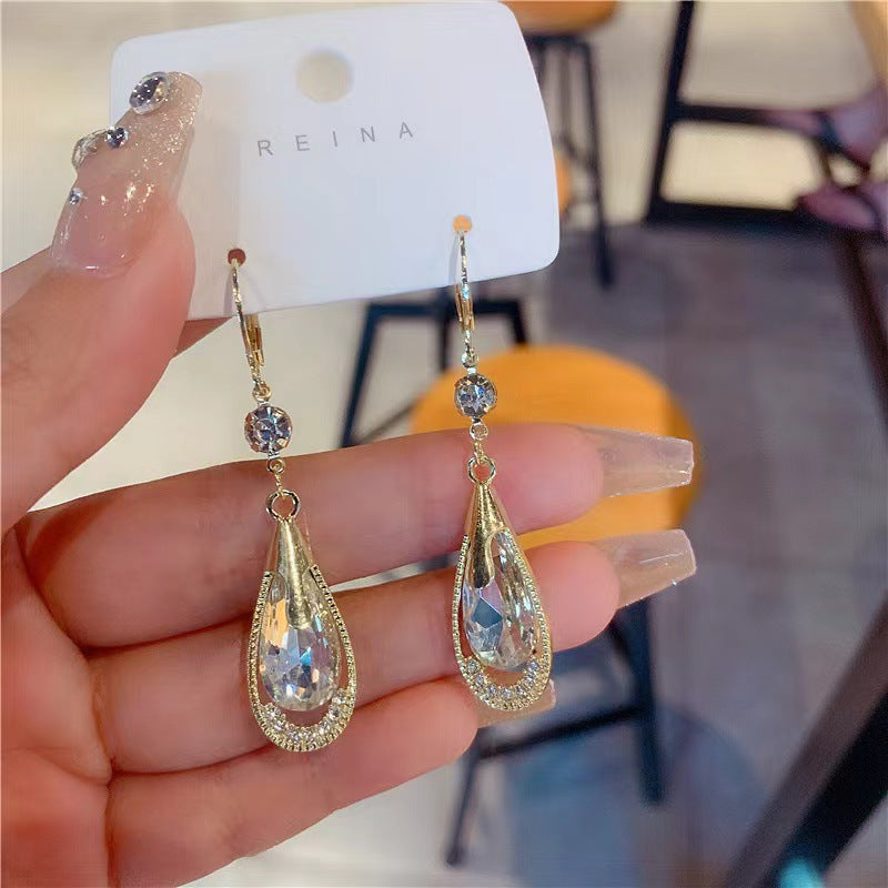 6 Pairs - Simple teardrop-shaped earrings (Mix Color) (Unit price 36)