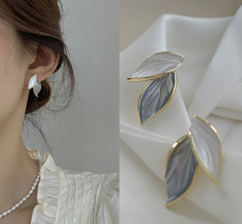 6 Pairs - Forest Style Leaf Earrings (Mix Color) (1 Pair Price - 14)