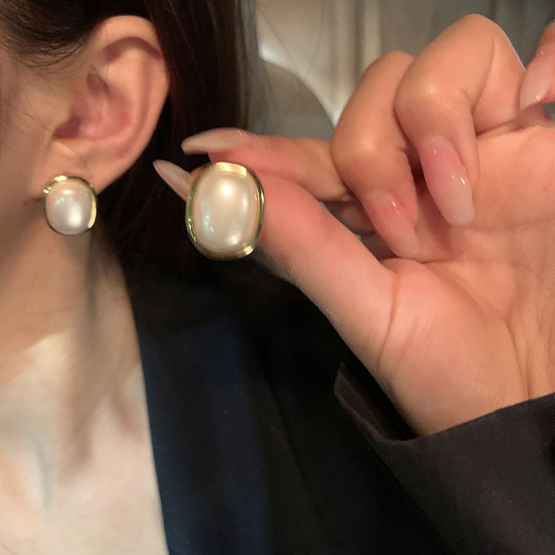 6 Pairs - Square Pearl Earrings (1 Pair Price - 17)