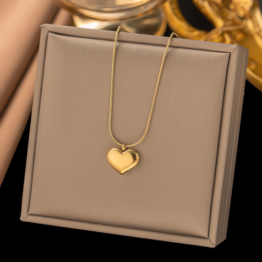 3 Pc - Anti Tarnish Love necklace - Gold (1 Pc Price - 72)