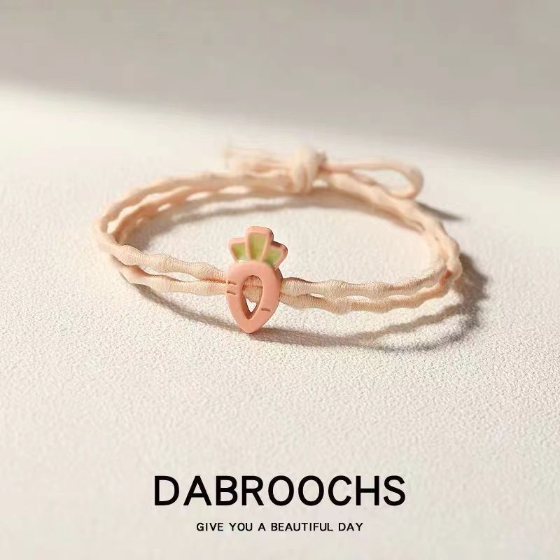 10 Pc - Mori Style Fruit Hair Tie Hair Rubberband - Carrot (in OPP bag) (Unit Price 3)