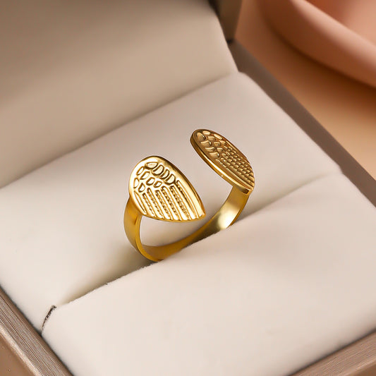 3 Pc - Angel wings Ring - Golden (Unit Price - 60)