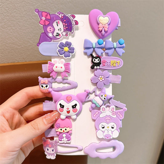 New cute Kulomi children's hairpin Design4(14 pc set card packing)