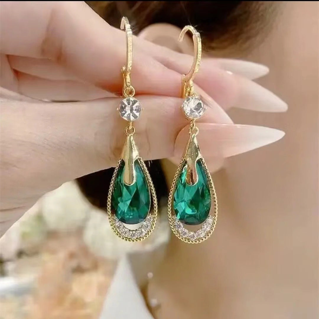 6 Pairs - Simple teardrop-shaped earrings (Mix Color) (Unit price 36)