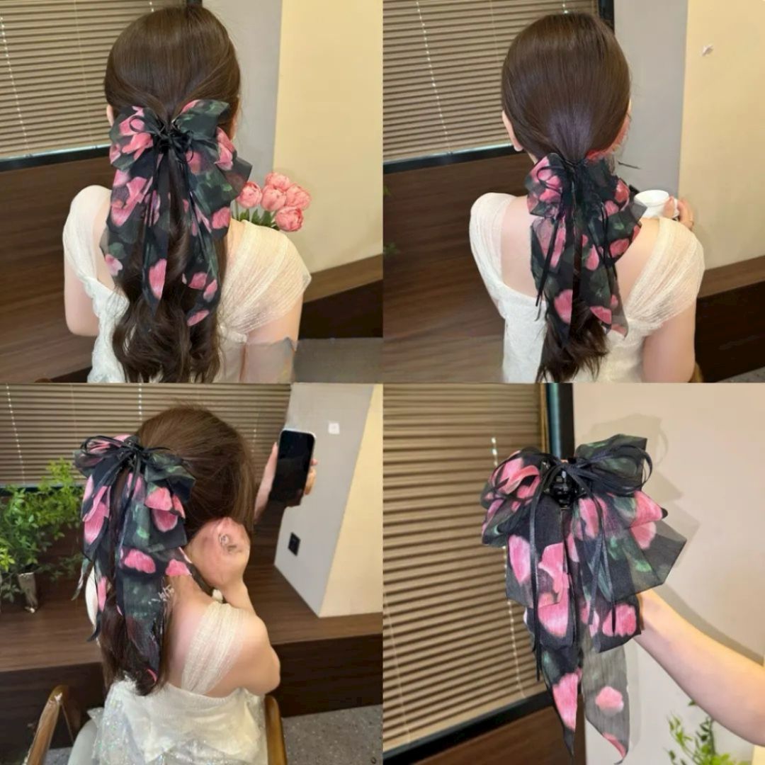 3 Pc - New forest rose grab hair clip (1 Pc Price - 61)