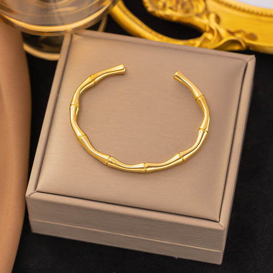 3 Pc - Anti Tarnish C-shaped bracelet gold (1 Pc Price - 92)