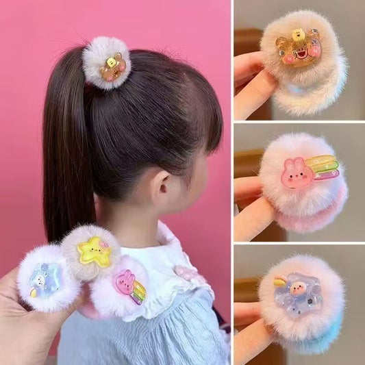 10 Pc - Rainbow Fur Rubberband  (Mix Color) (1 Pc Price - 13)