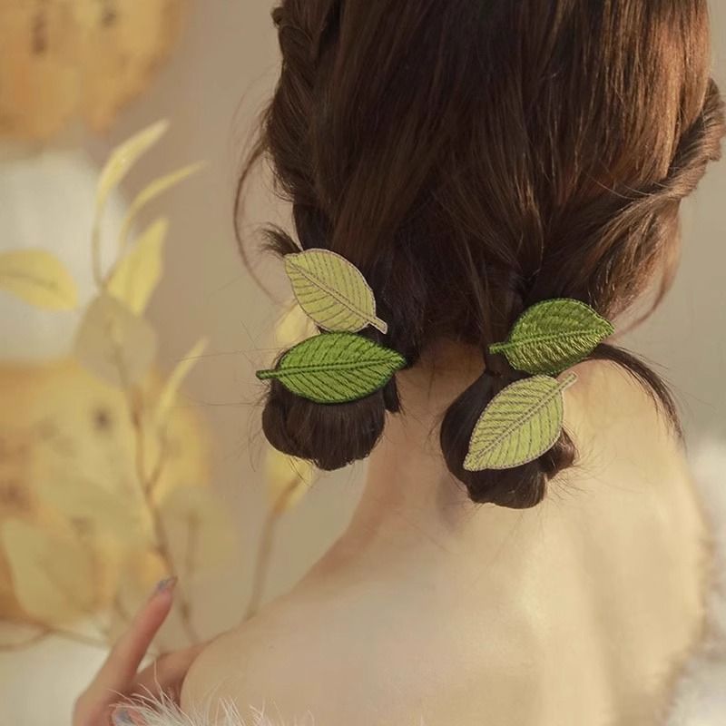 6 Pc - New Chinese-Style Leaf Hairpin opp packing (1 Pc Price - 10)