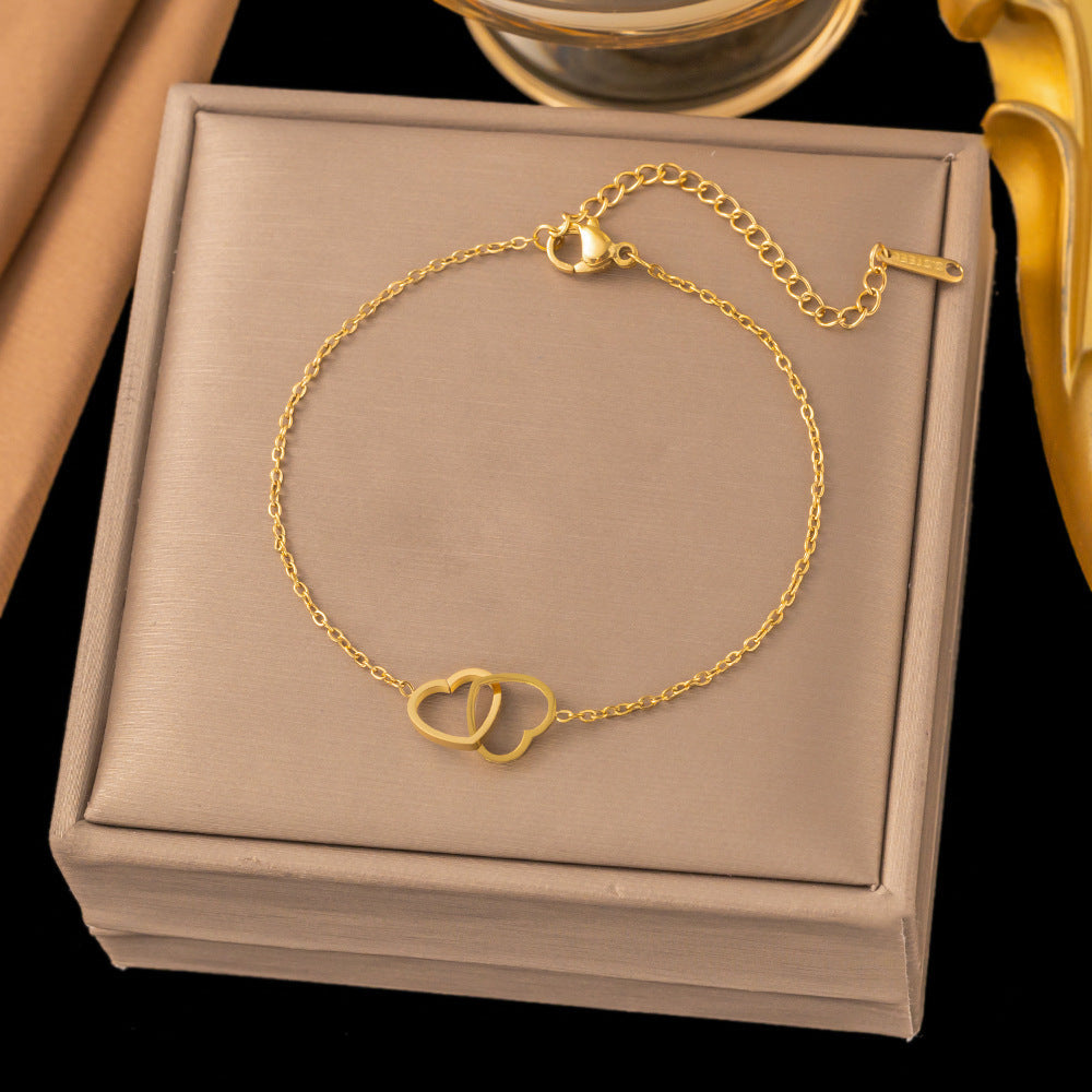 3 Pc - Anti Tarnish Love bracelet gold (1 Pc Price - 62)