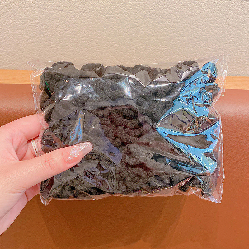 Children's baby rubber band - 100 pc Black - Box Packing