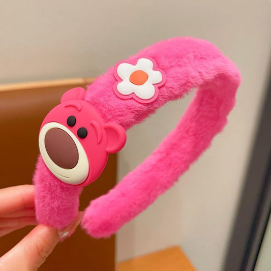 3 Pc - Strawberry Bear Headband (Unit Price - 30)