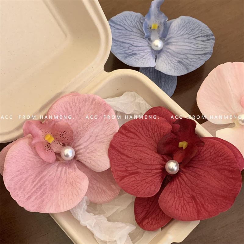 6 Pc - Artificial Flower Headwear Side Clip opp packing (1 Pc Price - 23)
