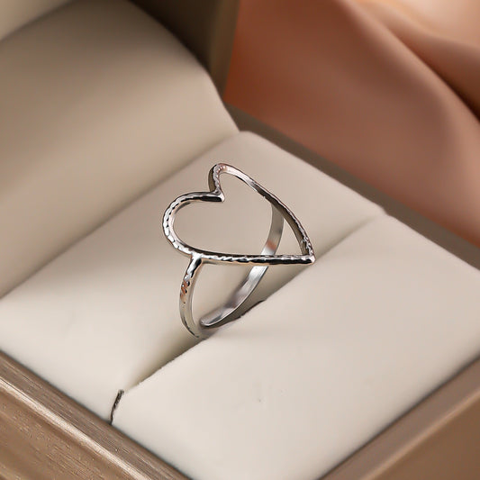 3 Pc - Heart Ring - Silver (Unit Price - 42)