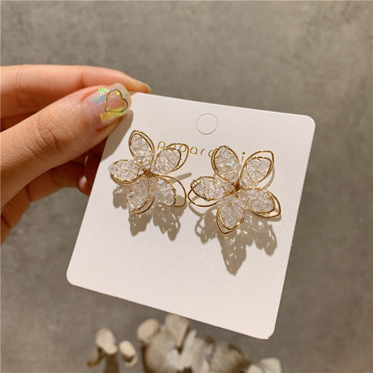 6 Set - Three-dimensional flower earrings (Unit price 46)