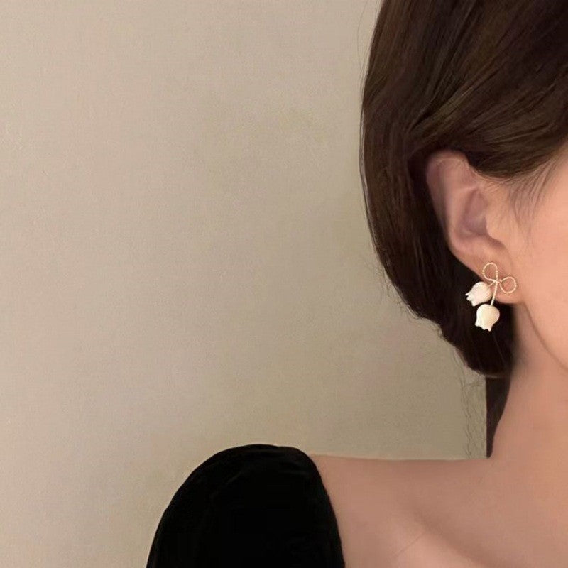 6 Set - Bow tulip earrings (Unit price 20)