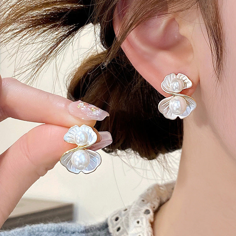 6 Pairs - Ginkgo Unique and Elegant Shell Earrings (1 Pair Price - 32)