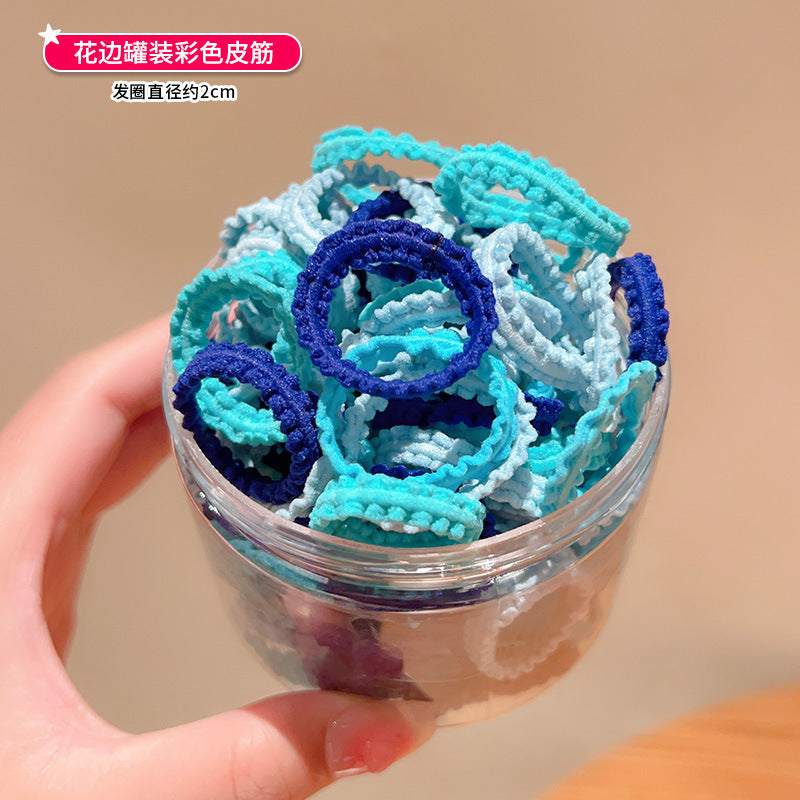 Blue lace 50 pieces rubberband - Box packing