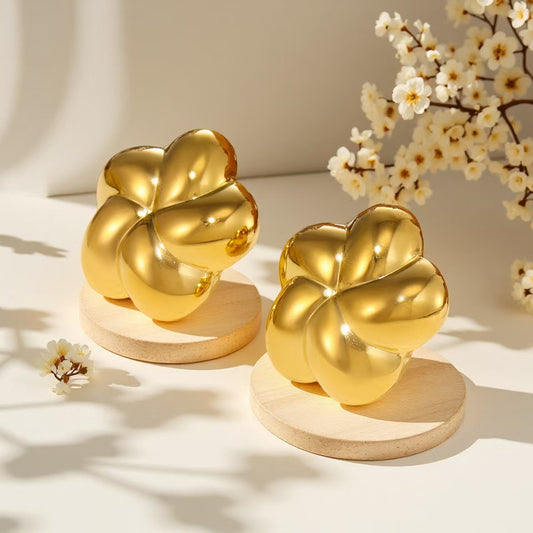 3 Pairs - Anti tarnish new style flower earrings (1 Pair Price - 44)