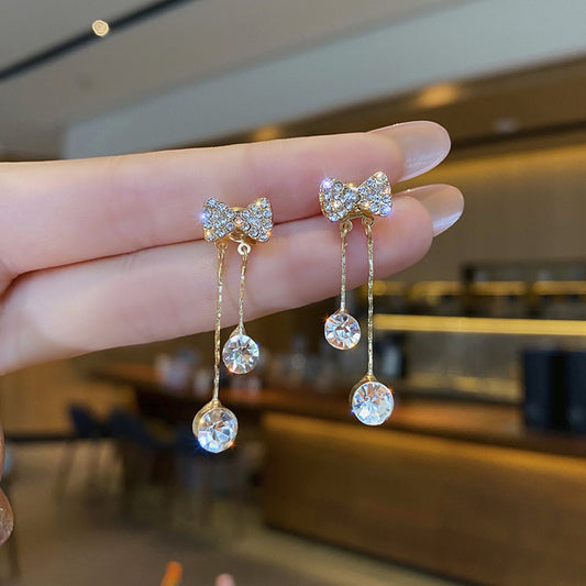 6 Set - New spring exquisite bow earrings (Unit price 41)