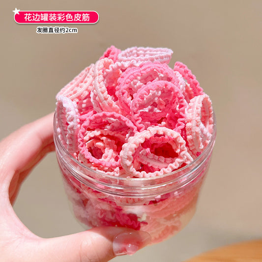 Pink lace 50 pieces rubberband - Box packing