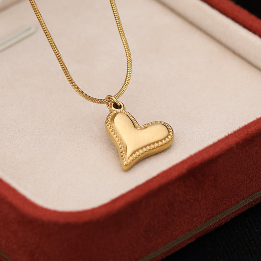 3 Pc - Golden Heart Necklace (Unit Price - 98)