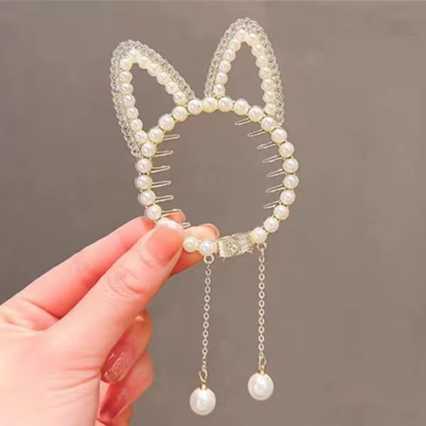 Cat Ears ball buckle hairclip