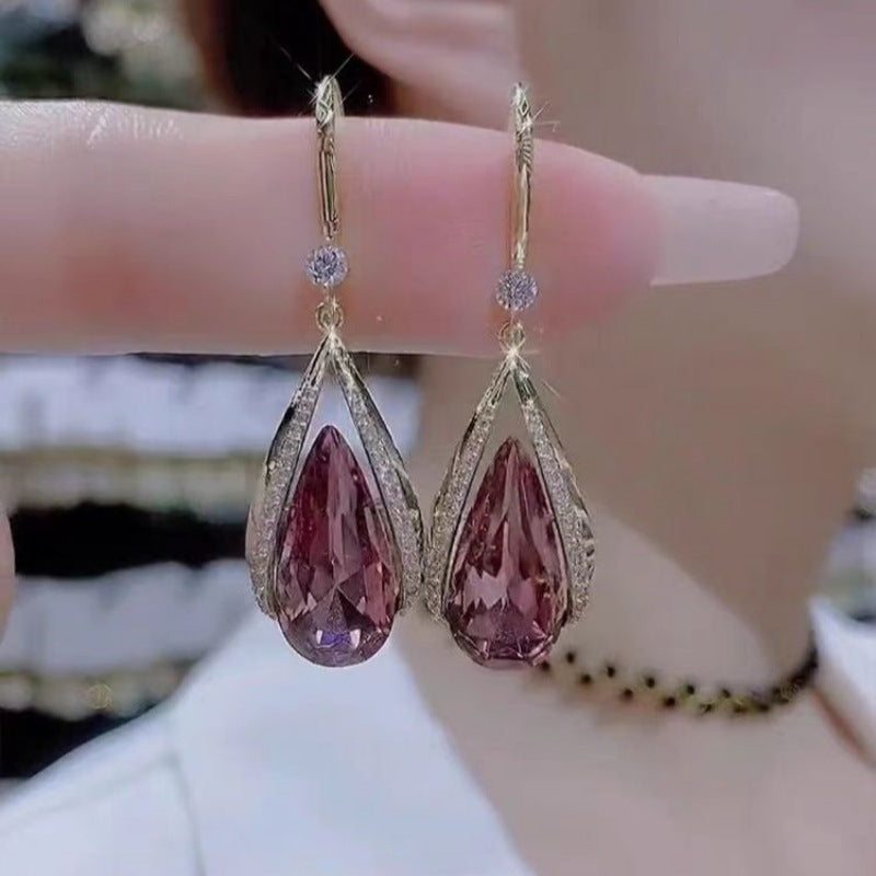 6 Pairs - Elegant New Hook Pink Earrings (1 Pair Price - 45)